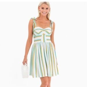 Amanda Prichard Pineapple Dress in Verona Stripe Size P